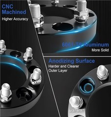6×5.5 Wheel Spacers Fit for Tahoe, Avalanche, Yukon XL, Frontier Pro-4X, 1 inch