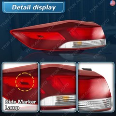 Compatible with 2017-2018 Hyundai Elantra Tail Light Outer Brake USA &