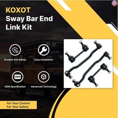 4pcs Front & Rear Stabilizer Sway Bar End Link Kit Compatible with Nissan