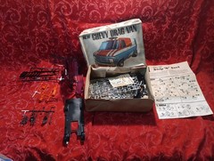 M20b started VeRy RaRe 1/25 AMT T518 1973 strip n surf in drag van box T547