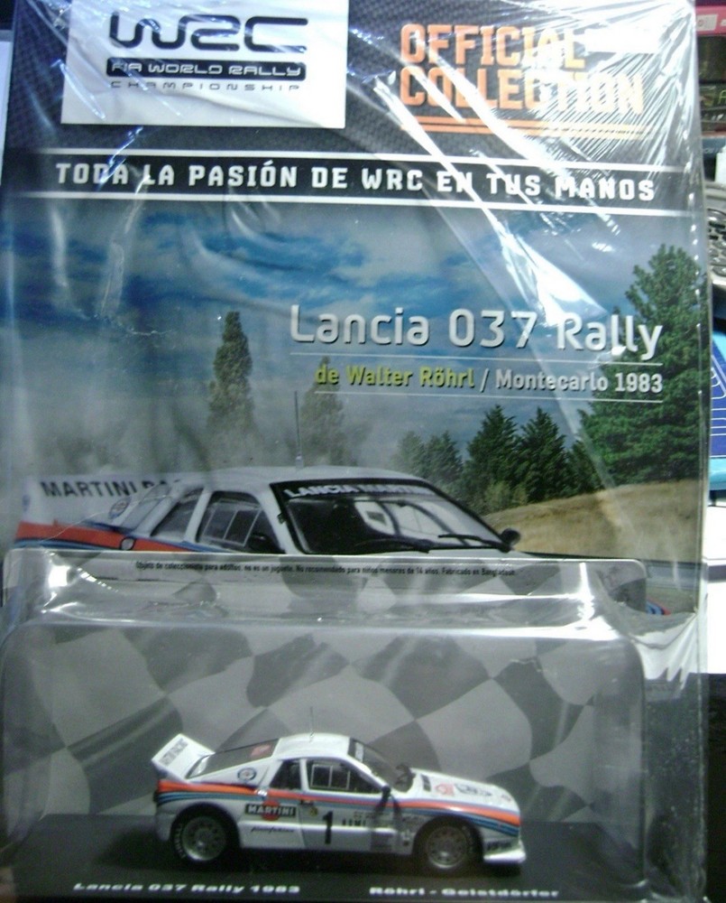 UNUSED WRC LANCIA 037 MONTECARLO 83 1:43 RALLY SCALE MODEL 1:43 BUBBLE DIECAST