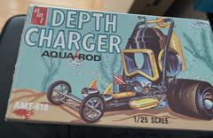 vintage 2009 AMT 618 Depth Charger Aqua-Rod Model 1/25 Scale SEALED