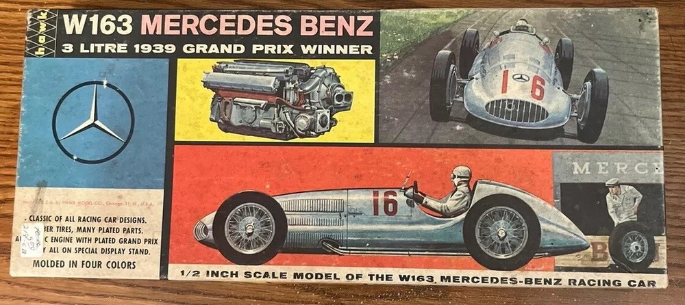 HAWK- partially BUILT 1960 W163 MERCEDES BENZ GP WINNER MODEL KIT