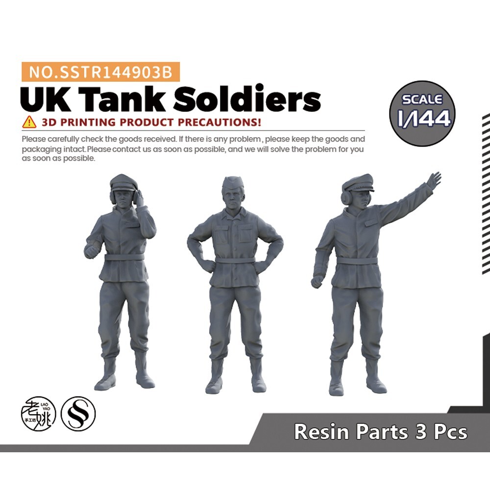 Yao’s Studio SSTR144903B 1/144 Military Model UK Tank Soldiers