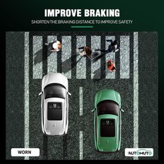 AUTOMUTO Front Semi-Metallic Disc Brake Pads Set D1455 Dodge Durango Jeep Grand