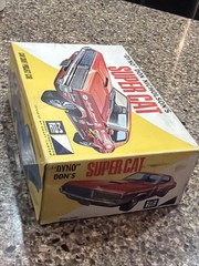 MPC 1969 COUGAR SUPER CAT DRAG CAR ORIGINAL SEALED INSIDE KIT! CIRCA 1969! VMCP!