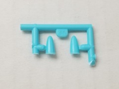1957 Corvette FENDER SCOOPS from AMT 1:25 Model Kit 57