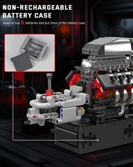 Interactive V8 Engine Model Kit 855 Pieces – Educational STEM Toy for Adults