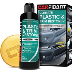 Plastic Restorer for Cars – Refreshes Faded Plastic, Vinyl & Rubber Trim with Po