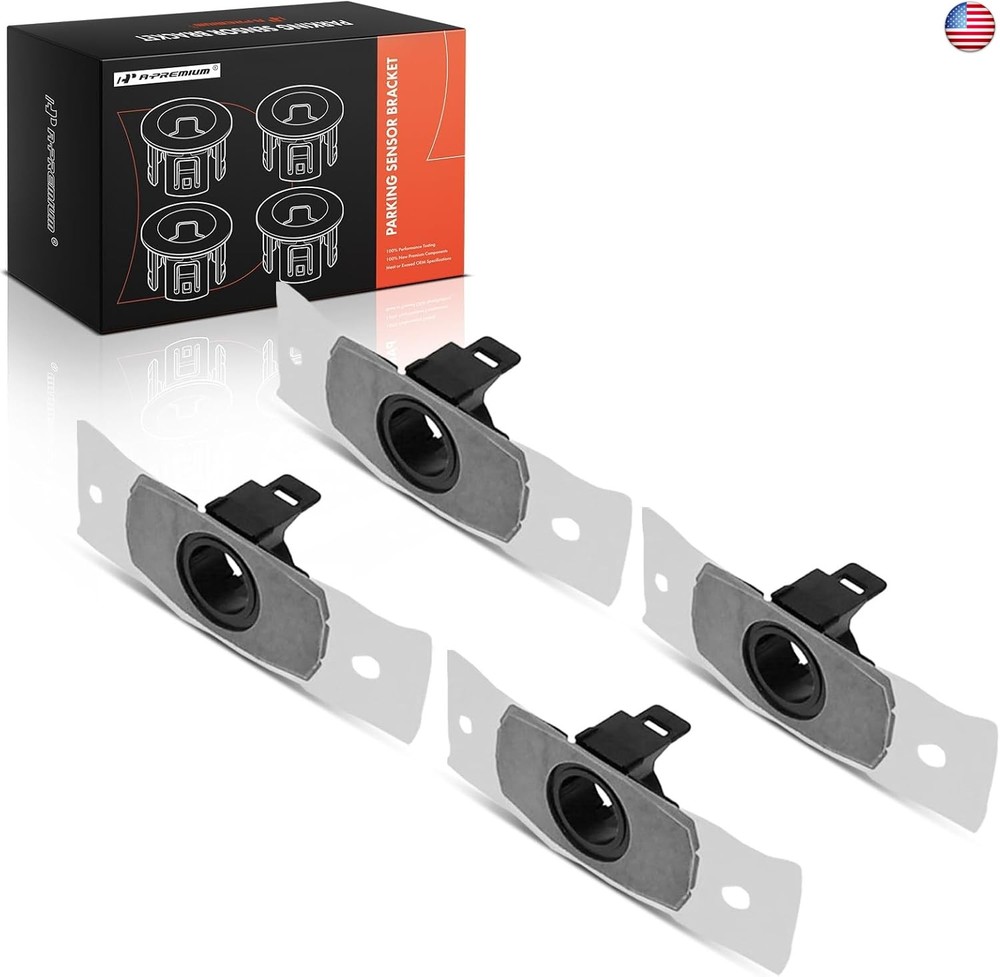 A-Premium 4-PC Parking Assist Sensor Retainer Bezels Compatible with Toyota