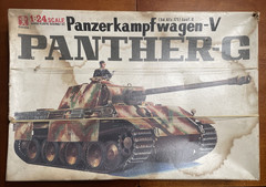 Panther G – 1/24 Scale Bandai Assembly & Paint Started, Rough Box, Please Read