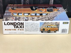 OPEN BOX IMAI 1:24 Model Kit Basic Car Series #9 LONDON TAXI AUSTIN FX-4 RARE!