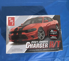 AMT 2021 Dodge Charger R/T 1:25 Plastic Model Kit Unassembled and sealed.