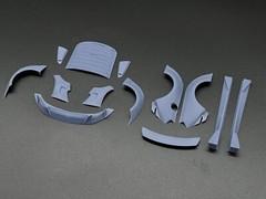 1:24 2015 Mustang Widebody Clinchd Flares Kit Transkit For Tamiya And Diecast