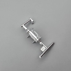 Revell 1/25 Cadillac Lowrider 85-4438 Parts Chrome Front Plate Bracket