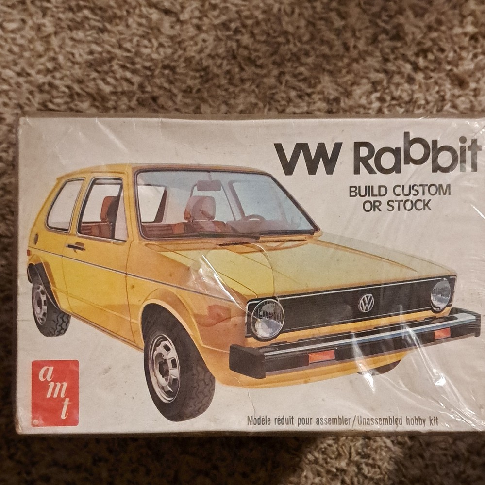 AMT Volkswagen VW Rabbit 1:25 Plastic Unassembled Model Kit Decals 2001601