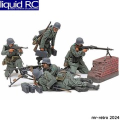 Tamiya USA TAM35386 1/35 German Machine Gun Team Set Mid-WWII Plastic Model Kit