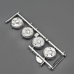 AMT 1/25 1971 71 Ford Mustang Mach 1 Parts Kitbash Chrome Wheels