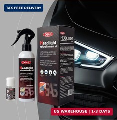 Professional Car Headlight Restoration Kit, Cleaning and Polishing Spray, Multif