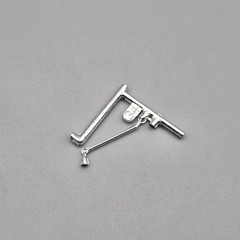 Monogram 1/24 Black Widow Hot Rod Parts Kitbash Chrome Shift Lever #34