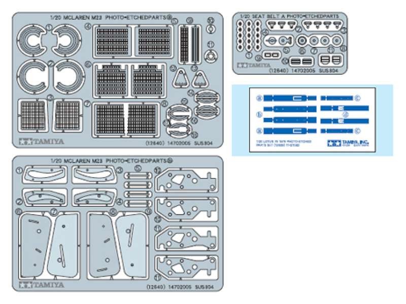 1/20 1976 McLaren M23 Photo-Etched Detail Set