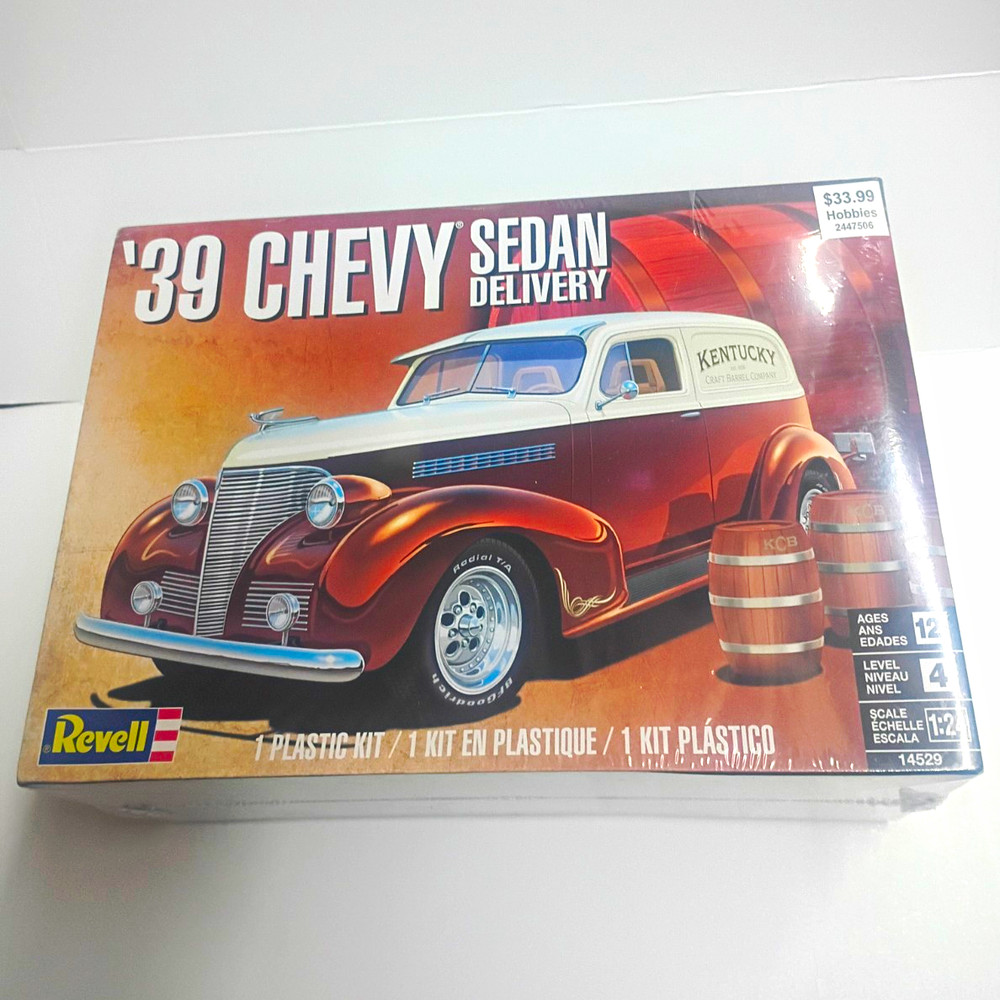 Revell ’39 Chevy Sedan Delivery 1:24 Plastic Car Model Kit 14529 Level 4 SEALED
