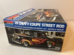 Vintage Monogram 39 1939 Chevy Coupe Street Rod Model Car Kit Unbuilt Chevrolet