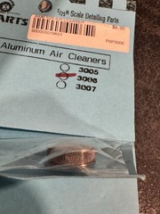 Parts by Parks Spun Aluminum Air Cleaner Detailing Part 1/25 Scale #3006