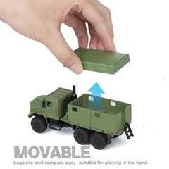Military truck MTVR MK23 1:64 tactical off-road vehicle, color forest green