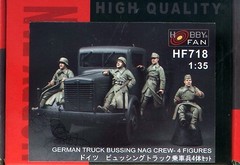 Hobby Fan 1/35 HF-718 WWII German Truck Bussing-Nag Crew – 4 Figures