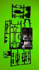 1967 Ford Mustang GT 350 1/25 AMT Caroll Shelby Frame Chassis Axle Rear End