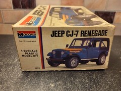 1977 MONOGRAM JEEP CJ-7 RENEGADE MODEL KIT 1:24 Scale New Unassembled #2223