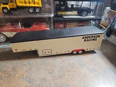 VINTAGE SURVIVOR MPC.REVELL.AMT. BUILT MODEL RACING TRAILER CUSTOM MADE