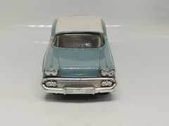 Vintage Blue & White 1958 Chevy Bel Air Dealer Promo Car