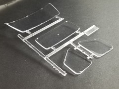 1977 Ford Van WINDOWS from AMT 1:25 Model Kit 77 Econoline