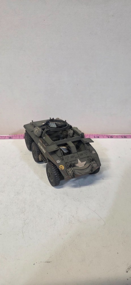 Built & Painted 1/35 WWII US Army M20 Armored Utility Car Tank Model Assembled