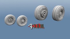 1:144 Resin Wheels Landing Gear for Airbus A321 A321neo A321ceo