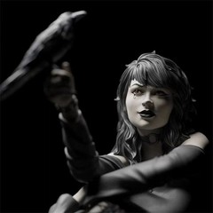 1/24 Scale Resin Figure Model Kit Beautiful Magic Figure Unassembled, Unpainted