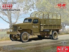 ICM WWII G7107 Army Truck (New Tool) – Plastic Model Military Vehicle Kit