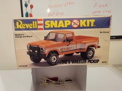 * Vintage* 1:25 Revell Super Snap Ford 6-Wheeler Pickup (Empty) Model Box Top