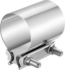 2.75 Inch Exhaust Clamp, 2 3/4″ Butt Joint Band Clamp Sleeve Coupler Stainless S