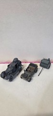 German WW2 Vehicle Lot Kfz 13 Kubelwagen Field Kitchen 1/35 Pro Built Painted