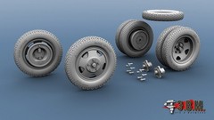 1:35 Resin Wheels 6.00 20 for scale model GAZ AA MM