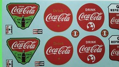1940 Willys Pickup Gasser 1/25 Decal Sheet Coca Cola Coke Vintage Style Bottle