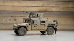 Hand Painted 1/35 Scale US Army Hummer M1151 Jeep Desert Color Plastic Model