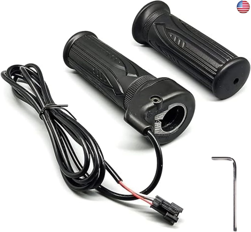 Ebike Full Twist Throttle 12V-72V, 3 Pin SM Connector Ebike Throttle with 71″