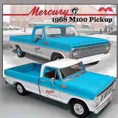 MOEBIUS MODELS 2740 1/25 1968 MERCURY M100 PICKUP PLASTIC MODEL KIT