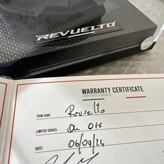 Lamborghini Revuelto Matte Black MR Collection 1/18 Model NEW SEALED ONE OFF