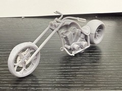 1/25 3d 12k Printed Custom Chopper Kit