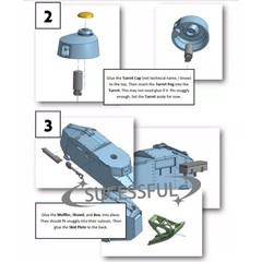 1:35 WWI France Renault FT-17 Tank 3D Print Military Display Model Kit